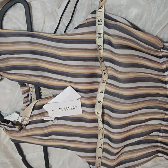 Derek 10 Lam Crosby Sleeveless Silk Dress Size 0 - Picture 15 of 15